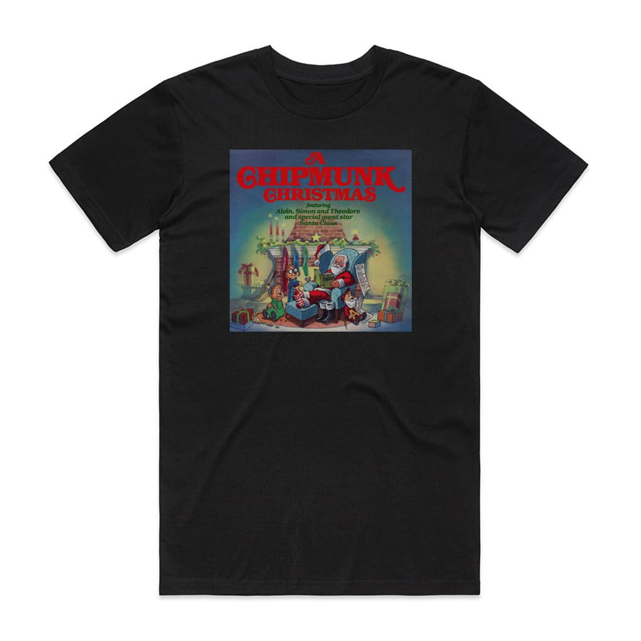 The Chipmunks A Chipmunk Christmas 1 T-Shirt Black
