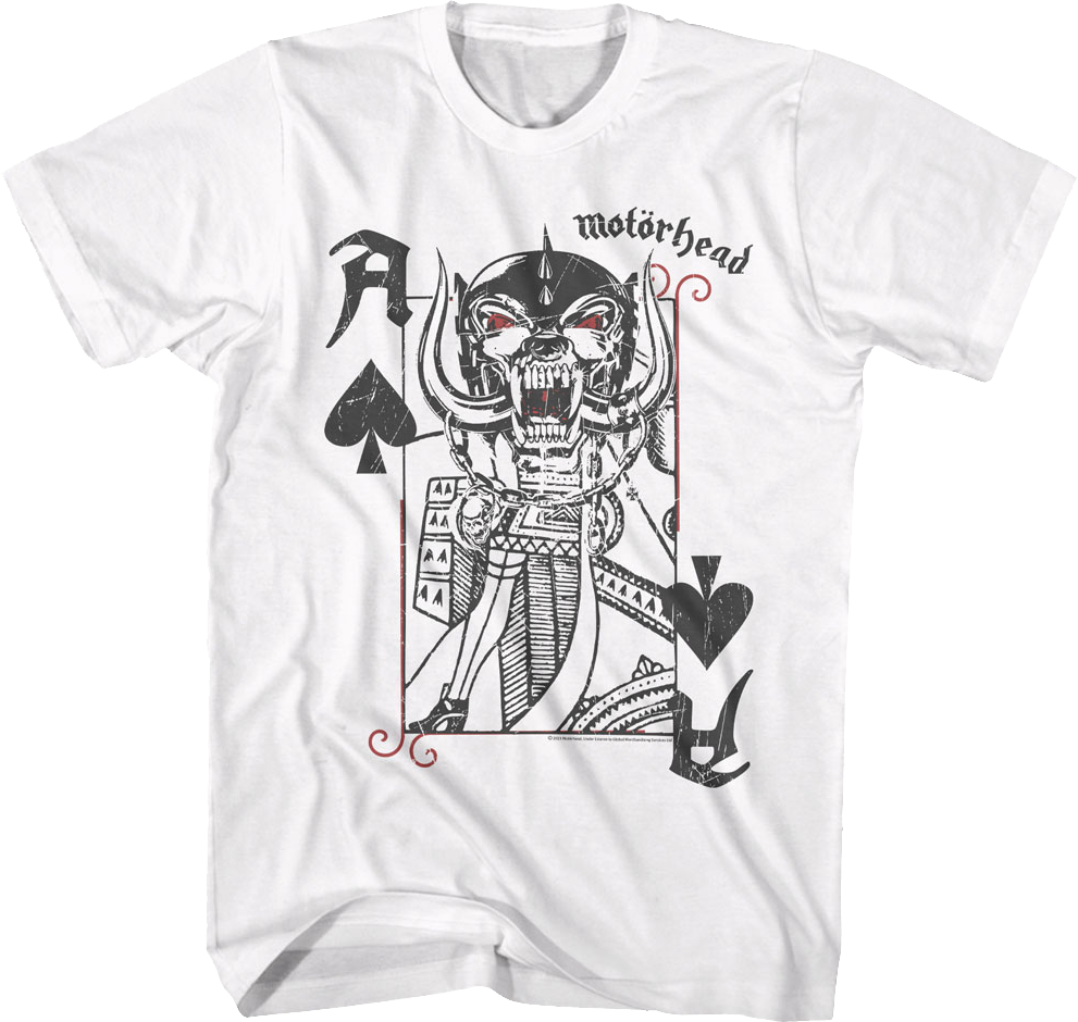 Ace Of Spades Playing Card Motorhead T-Shirt
