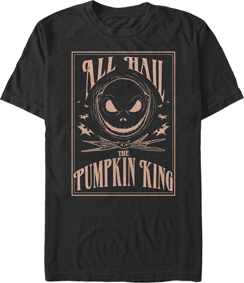 All Hail The Pumpkin King Nightmare Before Christmas T-Shirt