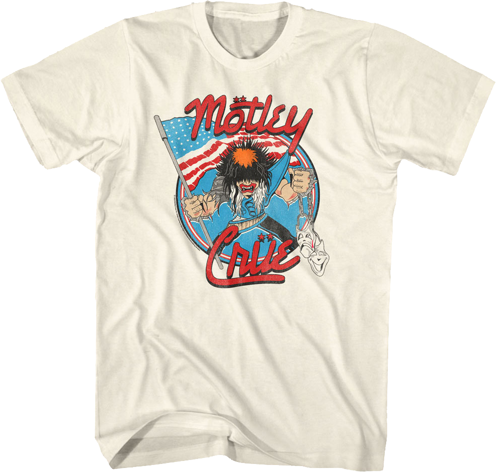 Allister Fiend American Flag Motley Crue T-Shirt
