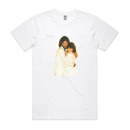Barbra Streisand And Barry Gibb Guilty T-Shirt White