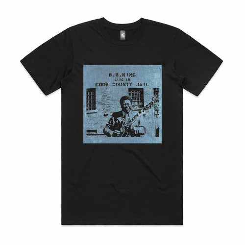 Bb King Live At Cook County Jail Album Cover T-Shirt Black