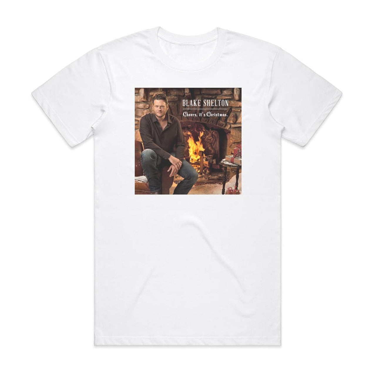 Blake Shelton Cheers Its Christmas T-Shirt White