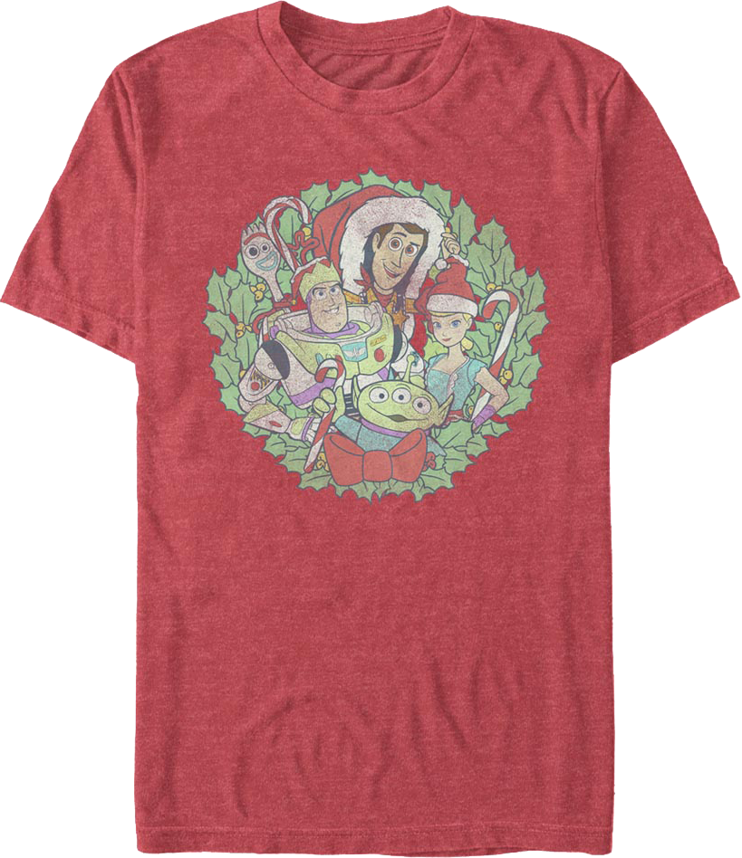 Christmas Wreath Toy Story T-Shirt