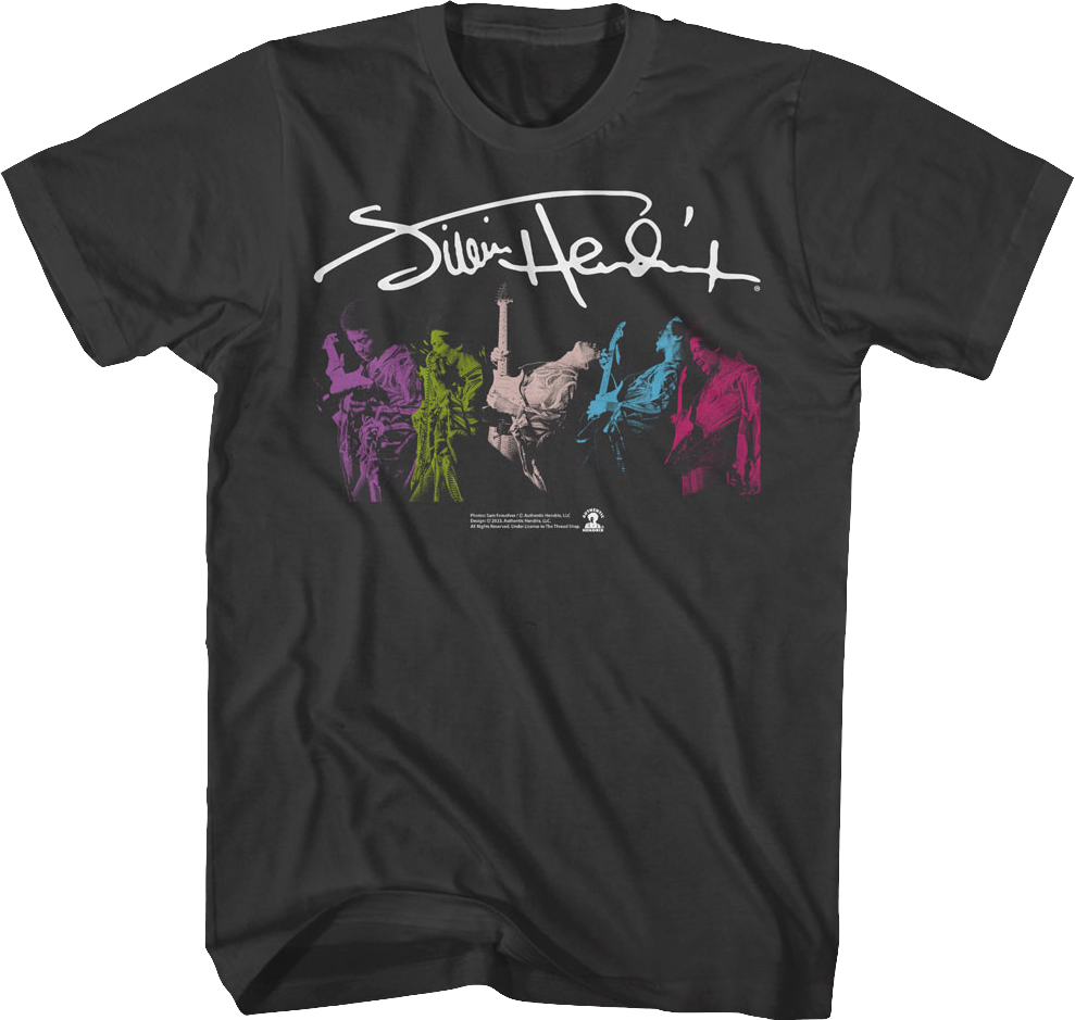 Color In Motion Jimi Hendrix T-Shirt