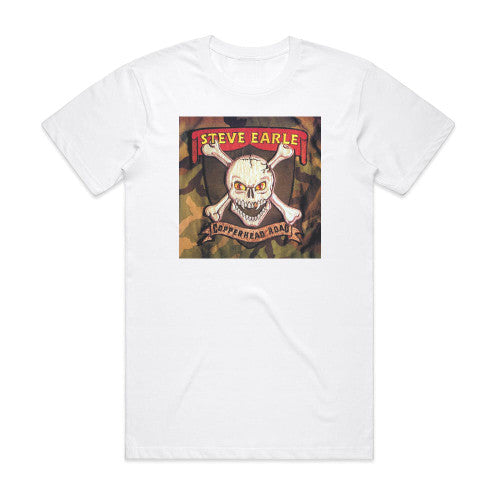 Steve Earle Copperhead Road Album Cover T-Shirt White