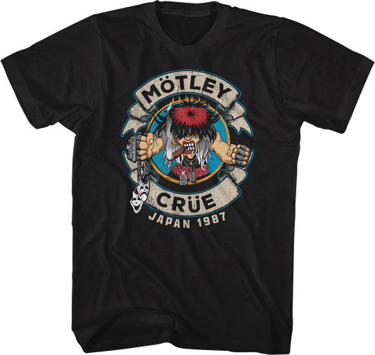 Distressed Allister Fiend Japan 1987 Motley Crue T-Shirt