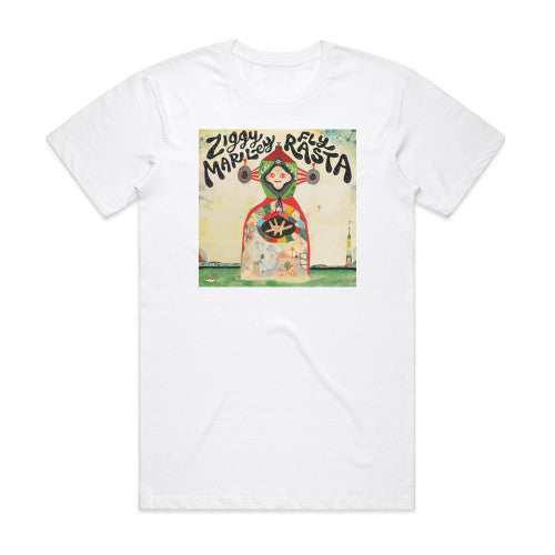 Ziggy Marley Fly Rasta Album Cover T-Shirt White