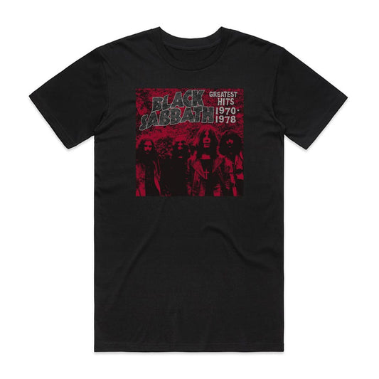 Black Sabbath Greatest Hits 19701978 T-Shirt Black