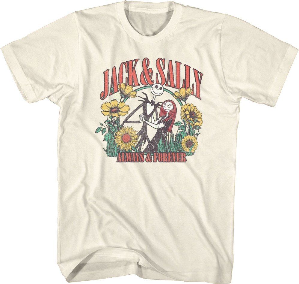 Jack & Sally Always & Forever Nightmare Before Christmas T-Shirt