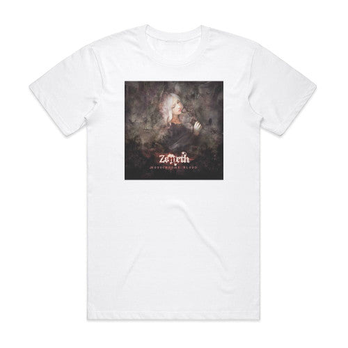 Zemeth Monochrome Blood Album Cover T-Shirt White