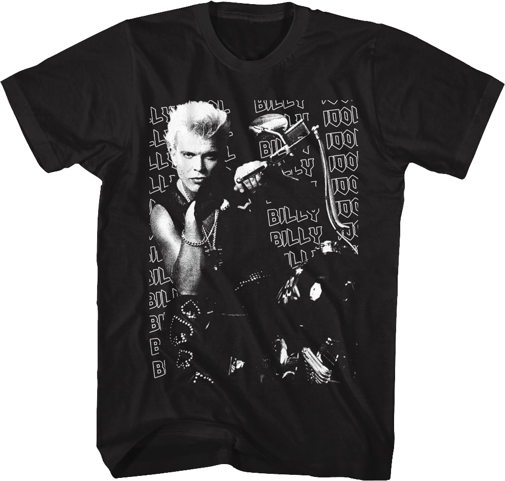 Motorcycle Photo Billy Idol T-Shirt