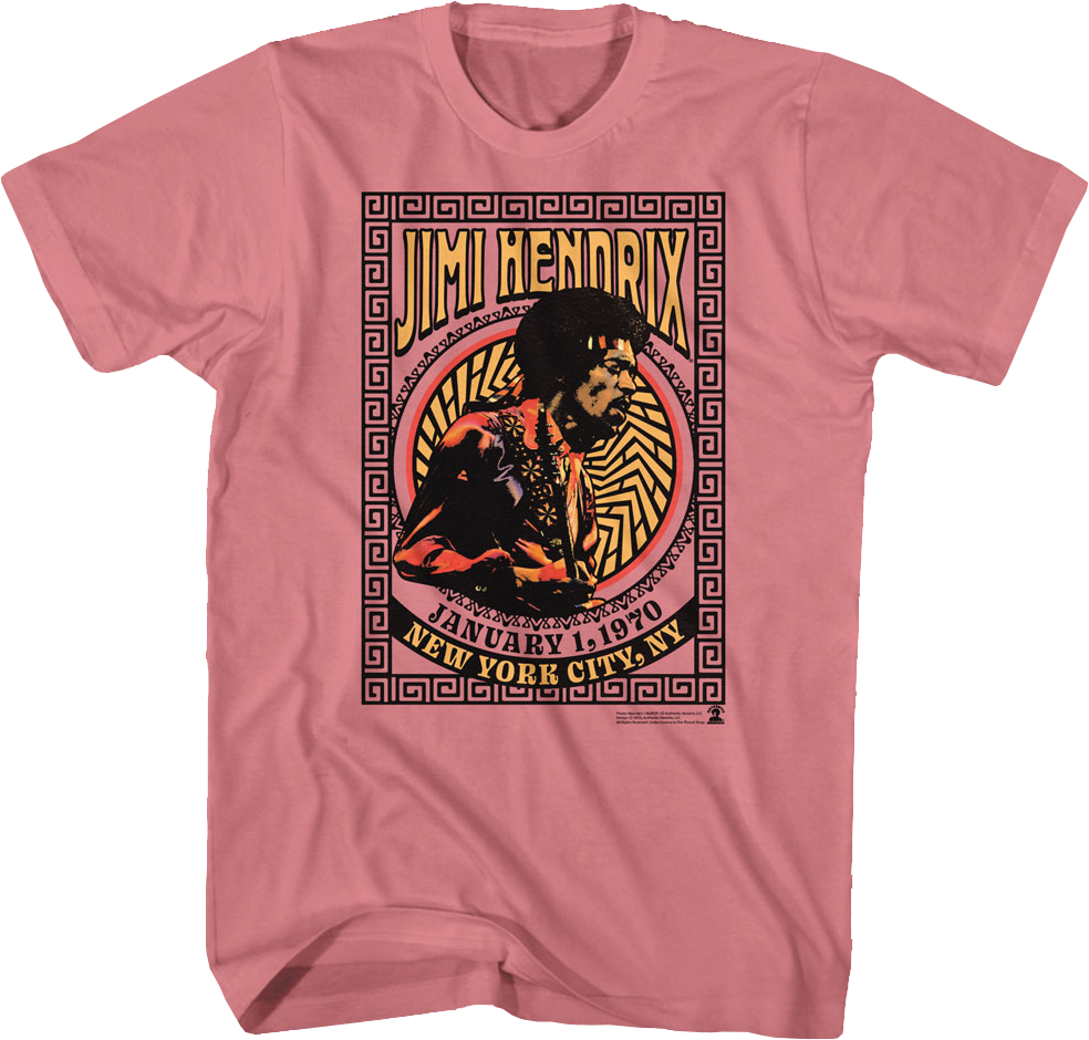 New York City 1970 Jimi Hendrix T-Shirt