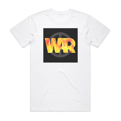 War Peace Sign Album Cover T-Shirt White