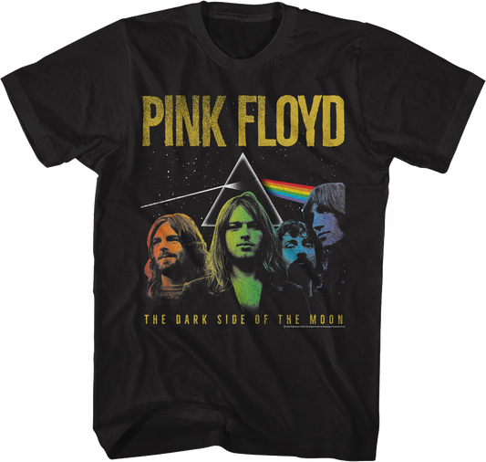 Rainbow Colors Dark Side of the Moon Pink Floyd T-Shirt