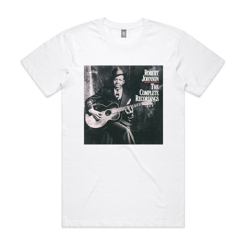 Robert Johnson The Complete Recordings Album Cover T-Shirt White