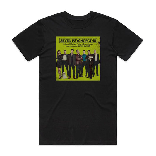 Carter Burwell Seven Psychopaths T-Shirt Black