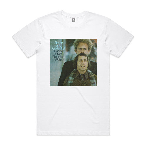 Simon And Garfunkle Bridge Over Troubled Water Album Cover T-Shirt White