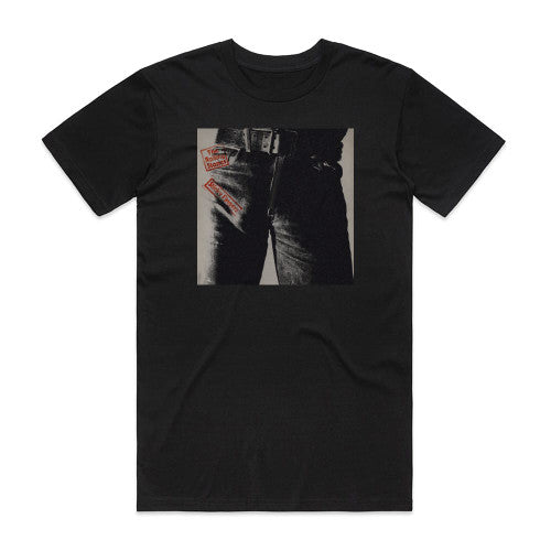 The Rolling Stones Sticky Fingers Album Cover T-Shirt Black