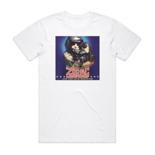 Zodiac Mindwarp and The Love Reaction Tattooed Beat Messiah Album Cover T-Shirt White