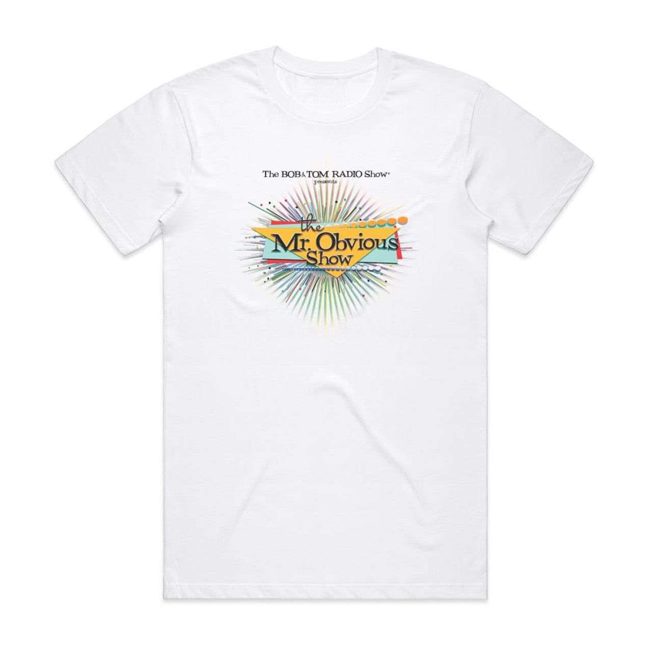 Bob and Tom The Mr Obvious Show T-Shirt White