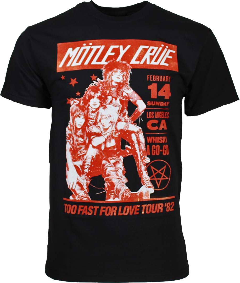 Too Fast For Love Tour Motley Crue T-Shirt