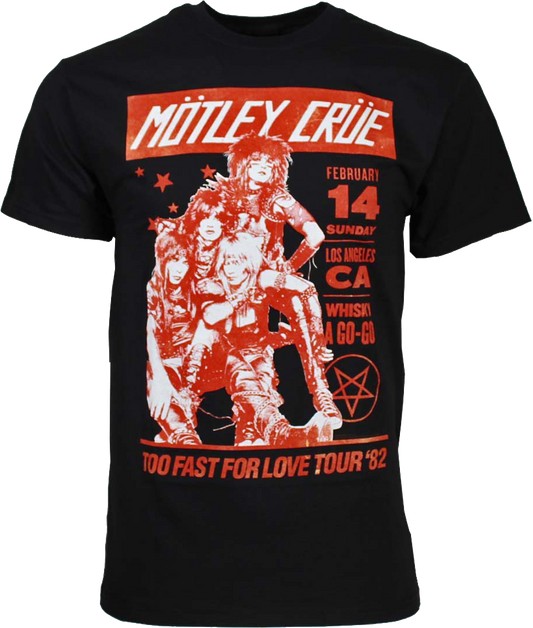 Too Fast For Love Tour Motley Crue T-Shirt