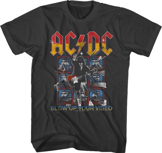 TV Screens Blow Up Your Video ACDC Shirt
