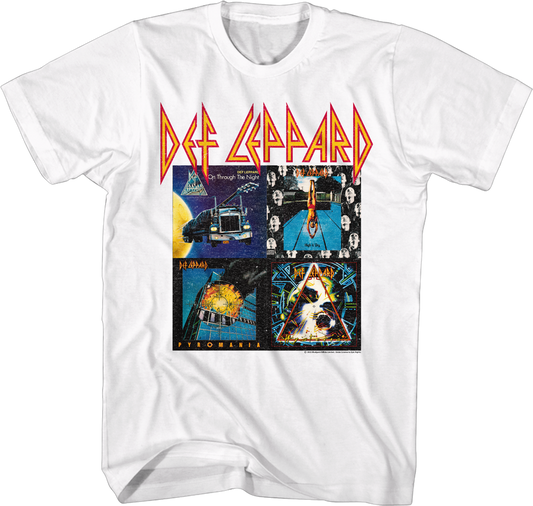 Vintage Album Covers Collage Def Leppard T-Shirt