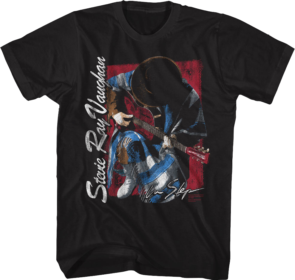 Vintage In Step Cover Stevie Ray Vaughan T-Shirt