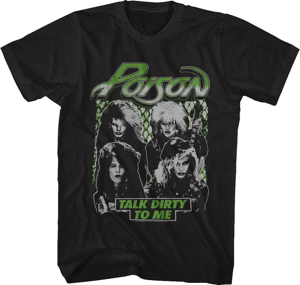 Vintage Photo Talk Dirty To Me Poison T-Shirt