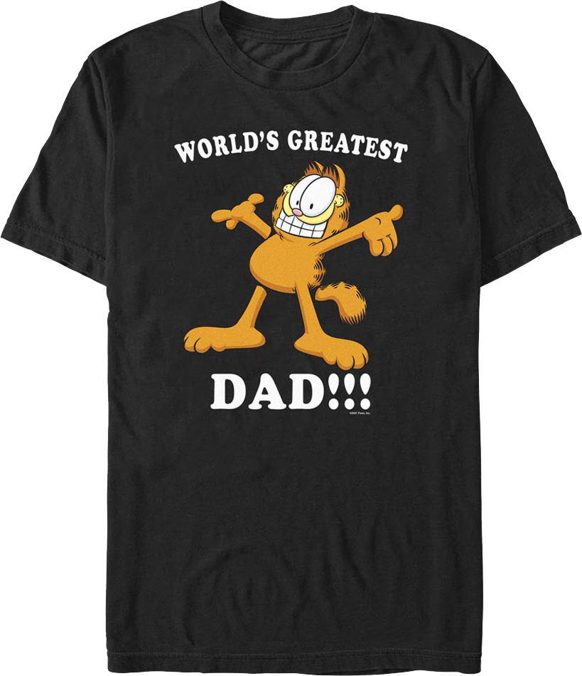 World's Greatest Dad Garfield T-Shirt