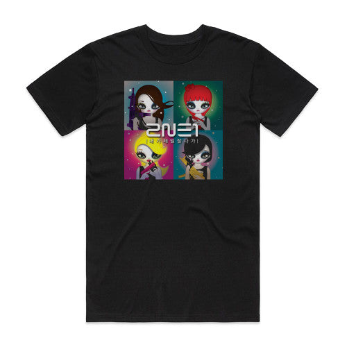 2NE1  1 Album Cover T-Shirt Black