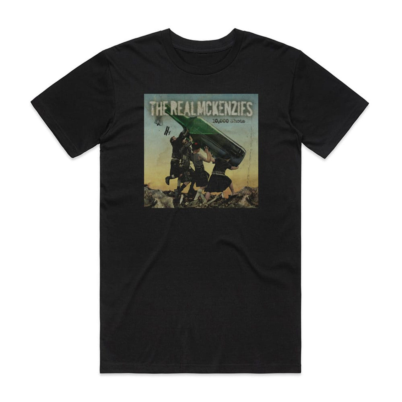 The Real McKenzies 10000 Shots T-Shirt Black