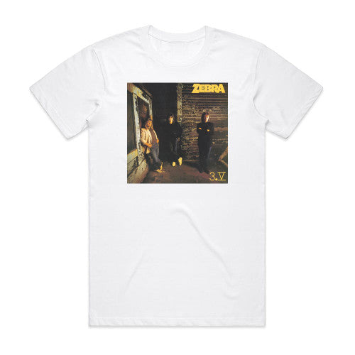 Zebra 3V Album Cover T-Shirt White