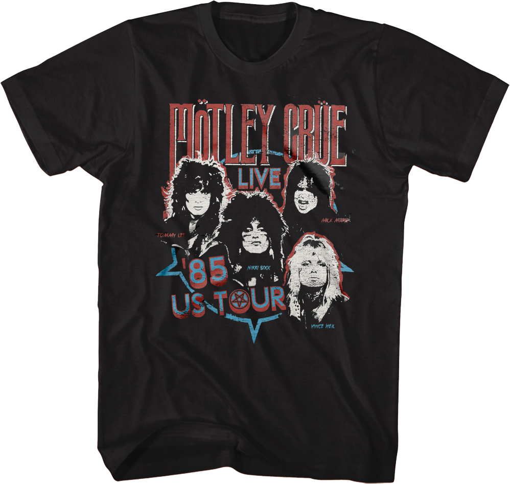 '85 US Tour Motley Crue T-Shirt