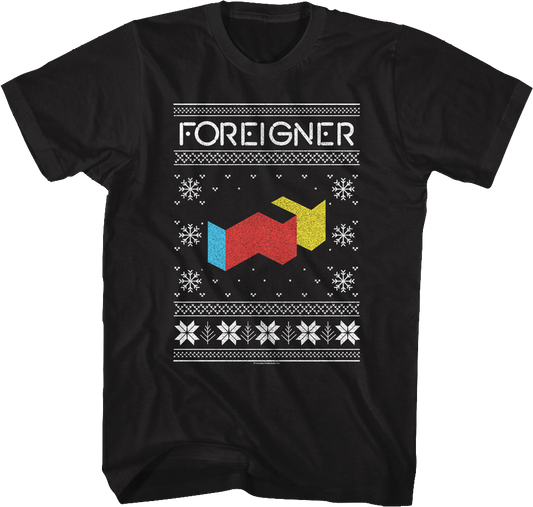 Agent Provocateur Faux Ugly Christmas Sweater Foreigner T-Shirt
