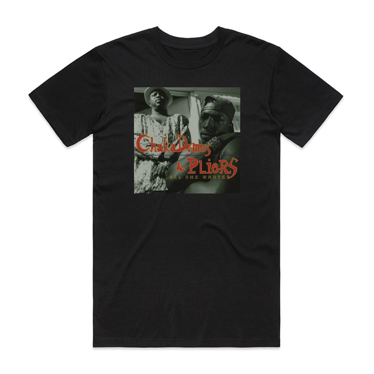Chaka Demus and Pliers All She Wrote T-Shirt Black