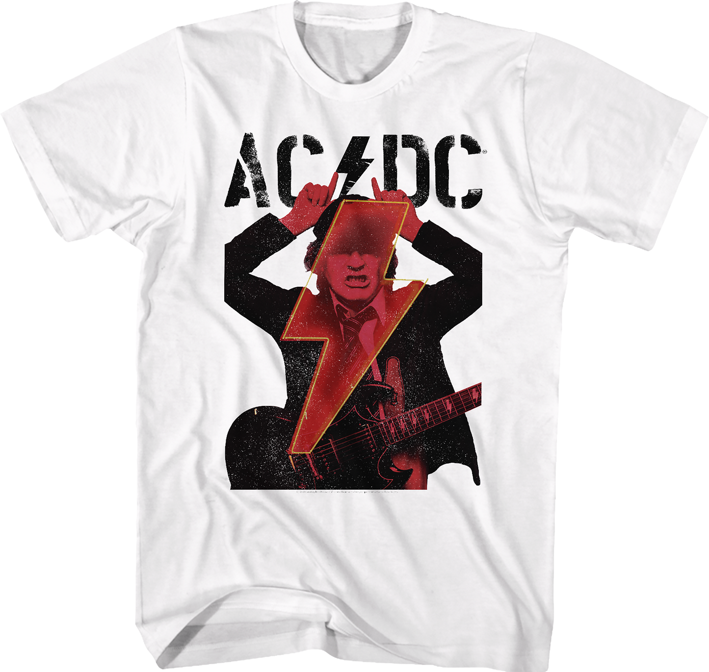 Angus Young Devil Horns ACDC T-Shirt