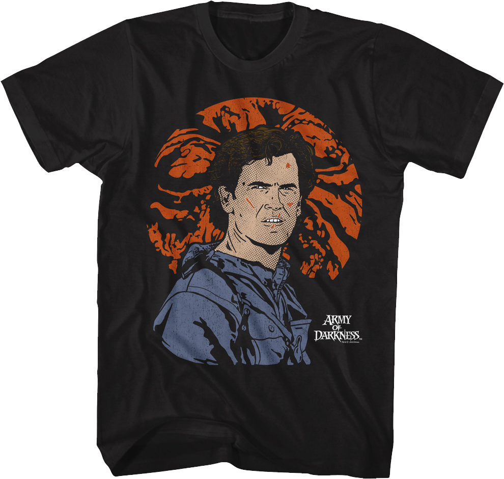 Illustrated Ash Williams Army of Darkness T-Shirt