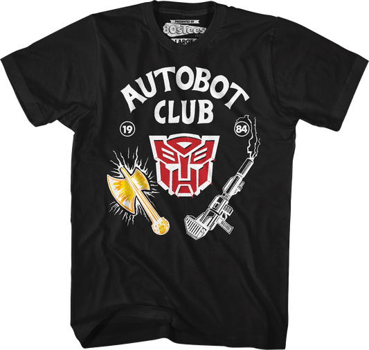 Black Autobot Club Transformers T-Shirt