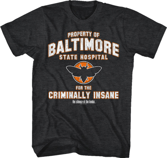 Baltimore State Hospital Silence of the Lambs T-Shirt