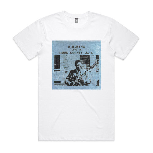 Bb King Live At Cook County Jail Album Cover T-Shirt White
