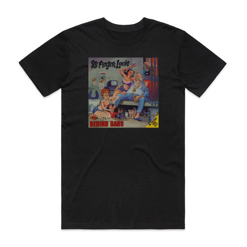 88 Fingers Louie Behind Bars Album Cover T-Shirt Black