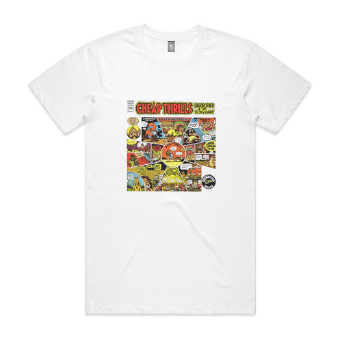 Big Brother And The Holding Corporation Cheap Thrills Album Cover T-Shirt White