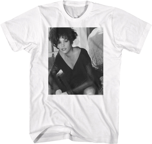 Black And White Photo Whitney Houston T-Shirt