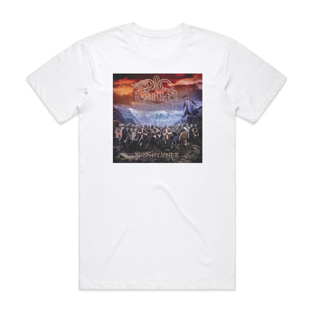 Grimner Blodshymner T-Shirt White