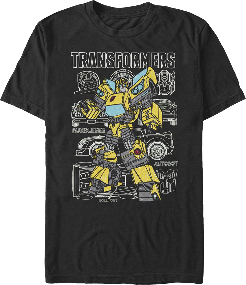 Bumblebee Diagram Transformers T-Shirt