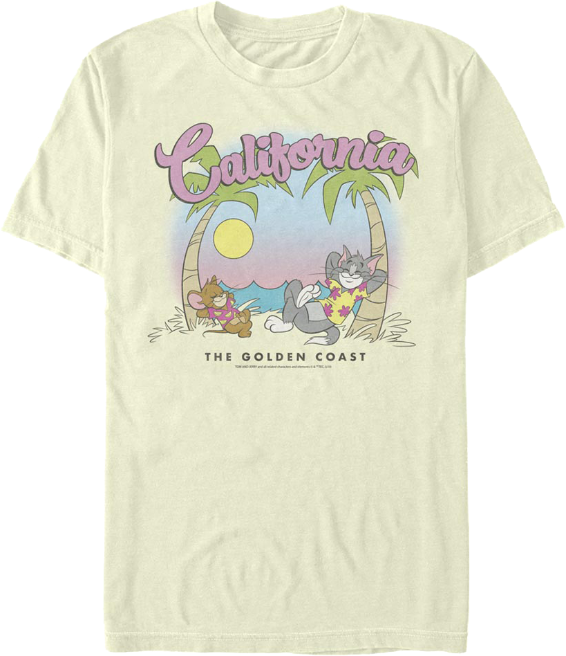 California Tom and Jerry T-Shirt