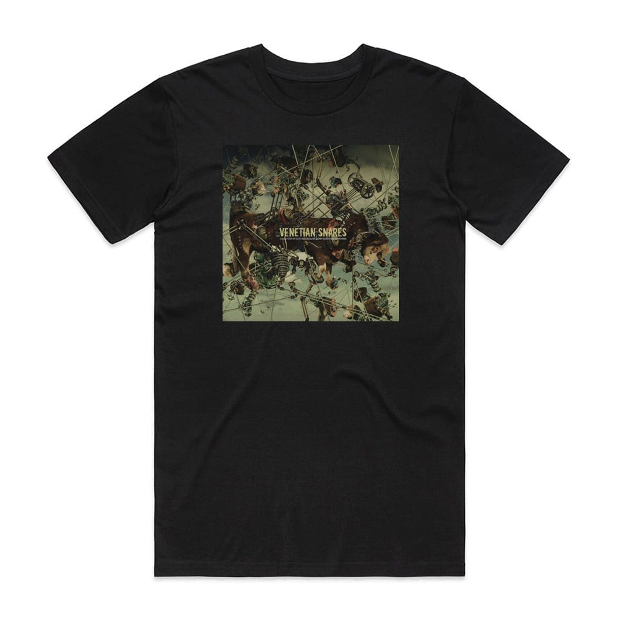Venetian Snares Cavalcade Of Glee And Dadaist Happy Hardcore Pom Poms T-Shirt Black